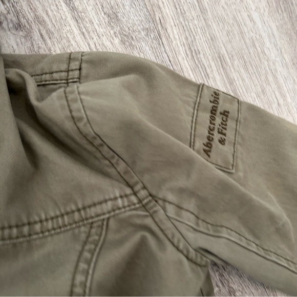 VTG Y2K Abercrombie & Fitch military utility jacket Womens XS green Bella Elena - Picture 5 of 16